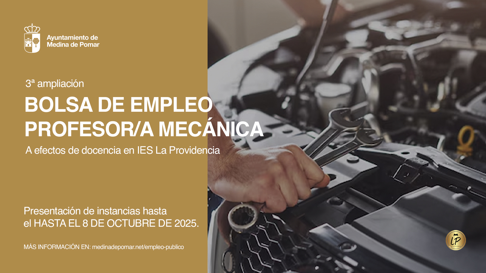 BASES - PROFESOR/A MECÁNICA IES La Providencia (3ª ampliación) BASES - PROFESOR/A MECÁNICA IES La Providencia (3ª ampliación)
