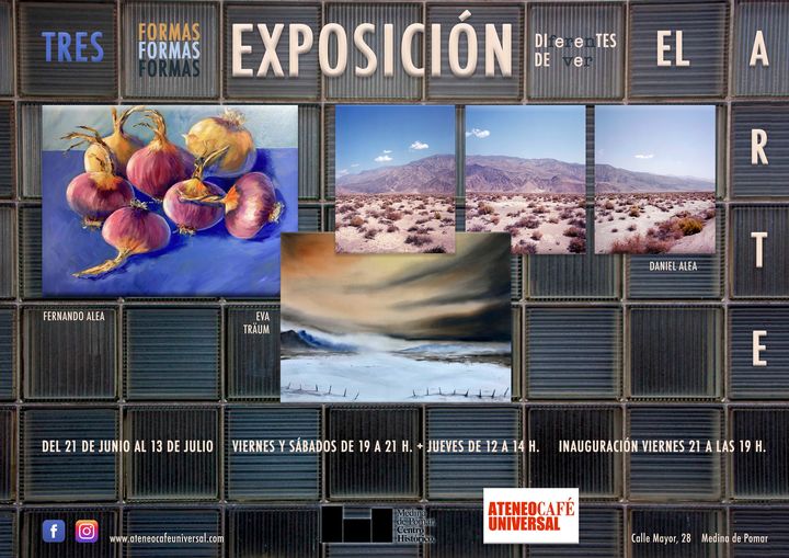 Exposición de pintura y fotografía "Tres técnicas, Tres artistas"