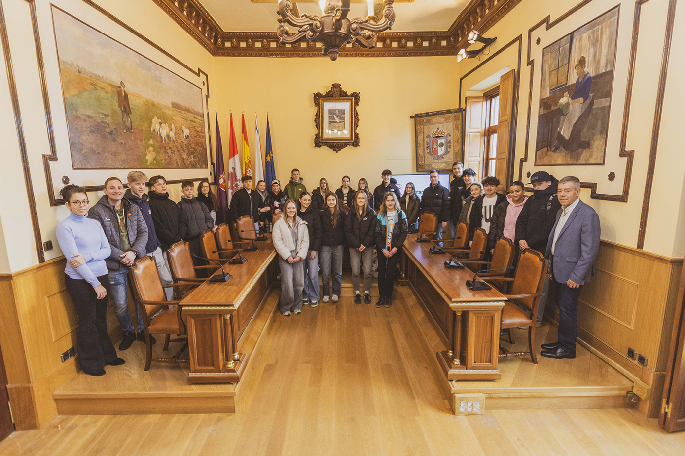 Visita de los alumnos alemanes del intercambio con el IES Castella Vetula